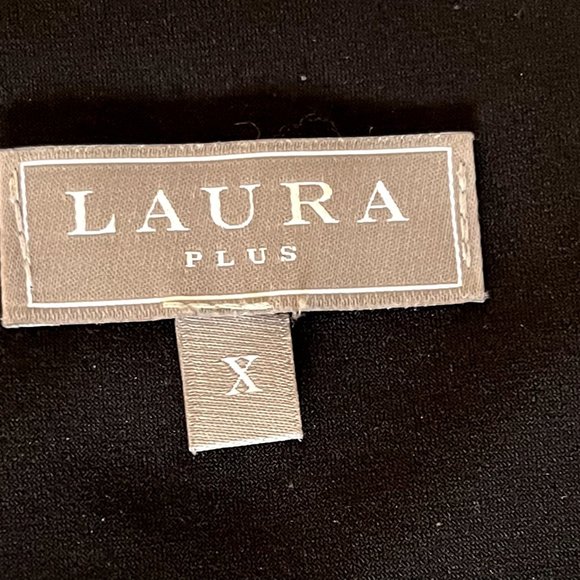 Laura (plus), XL blue tunic top, 2 layered - Picture 5 of 6